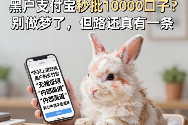黑户支付宝秒批10000口子？别做梦了，但路还真有一条