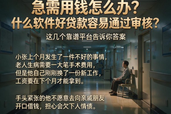 急需用钱怎么办？什么软件好贷款容易通过审核？这几个靠谱平台告诉你答案