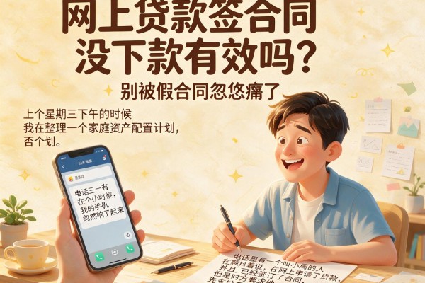 网上贷款签合同没下款有效吗？别被假合同忽悠瘸了