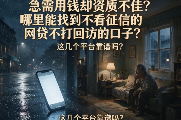 急需用钱却资质不佳？哪里能找到不看征信的网贷不打回访的口子？这几个平台靠谱吗？