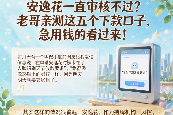 安逸花一直审核不过？老哥亲测这五个下款口子，急用钱的看过来！