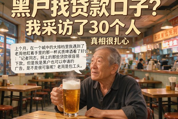 黑户找贷款口子？我采访了30个人，真相很扎心