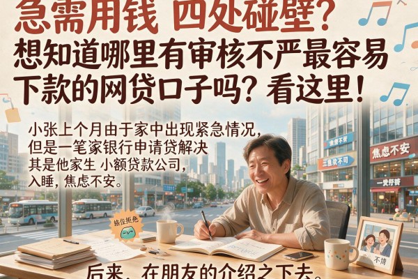 急需用钱四处碰壁？想知道哪里有审核不严最容易下款的网贷口子吗？看这里！