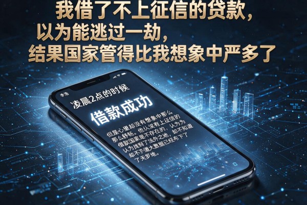 我借了不上征信的贷款，以为能逃过一劫，结果国家管得比我想象中严多了