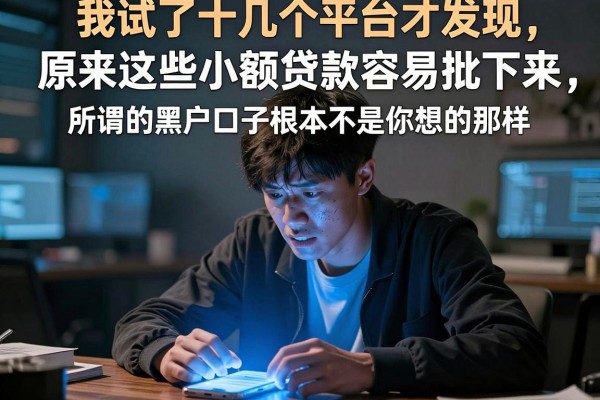 我试了十几个平台才发现，原来这些小额贷款容易批下来，所谓的黑户口子根本不是你想的那样