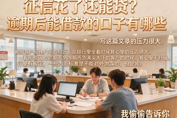 征信花了还能贷？逾期后能借款的口子有哪些，我偷偷告诉你