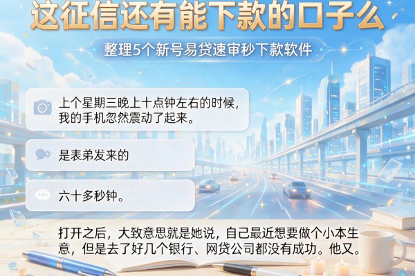 这征信还有能下款的口子么，整理5个新号易贷速审秒下款软件