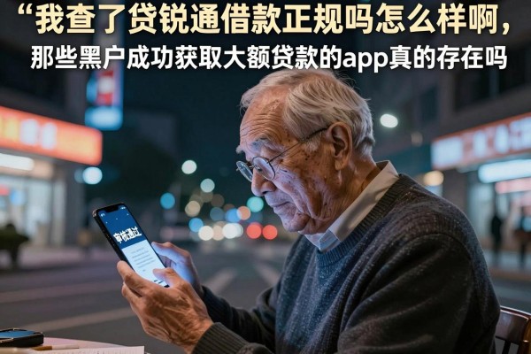 我查了贷锐通借款正规吗怎么样啊,那些黑户成功获取大额贷款的app真的存在吗