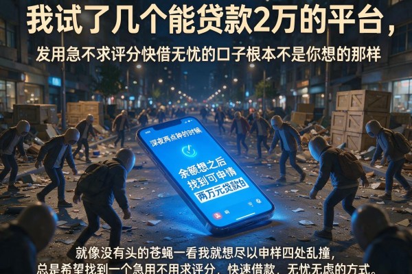我试了几个能贷款2万的平台，发现急用不求评分快借无忧的口子根本不是你想的那样