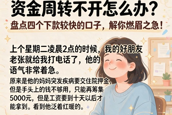 资金周转不开怎么办？盘点四个下款较快的口子，解你燃眉之急！