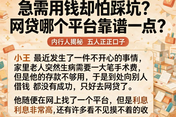 急需用钱却怕踩坑？网贷哪个平台靠谱一点？内行人揭秘五大正规口子