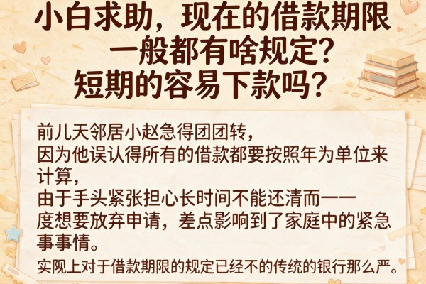 小白求助，现在的借款期限一般都有啥规定？短期的容易下款吗？