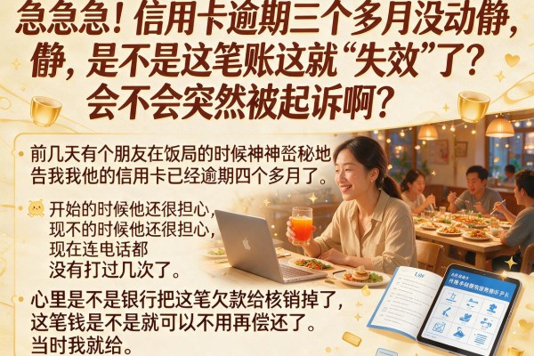 急急急！信用卡逾期三个多月没动静，是不是这笔账这就“失效”了？会不会突然被起诉啊？