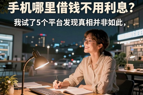 手机哪里借钱不用利息？我试了5个平台发现真相并非如此