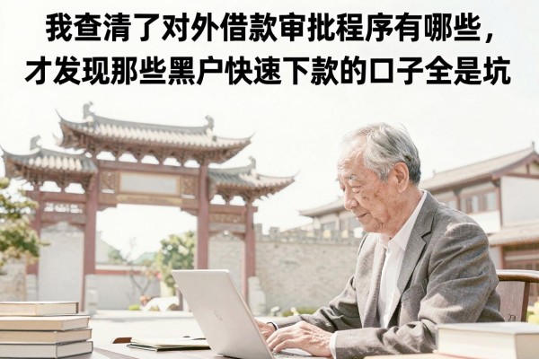 我查清了对外借款审批程序有哪些，才发现那些黑户快速下款的口子全是坑