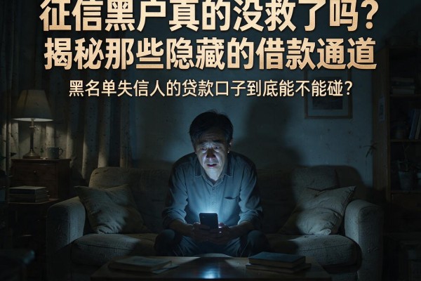 征信黑户真的没救了吗？揭秘那些隐藏的借款通道，黑名单失信人的贷款口子到底能不能碰？