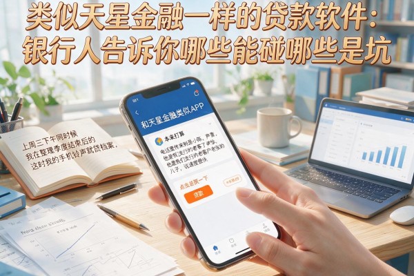 类似天星金融一样的贷款软件：银行人告诉你哪些能碰哪些是坑
