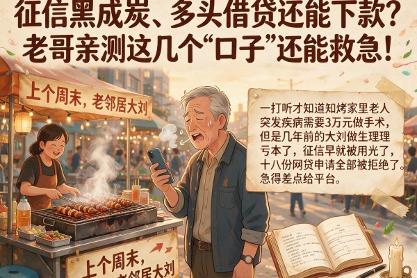 征信黑成炭、多头借贷还能下款？老哥亲测这几个“口子”还能救急！