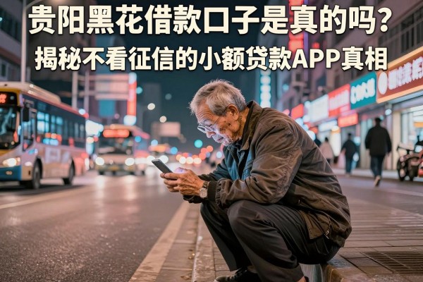 贵阳黑花借款口子是真的吗？揭秘不看征信的小额贷款APP真相