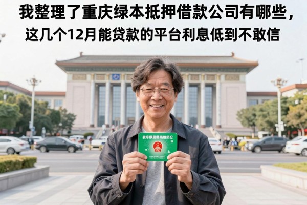 我整理了重庆绿本抵押借款公司有哪些，这几个12月能贷款的平台利息低到不敢信