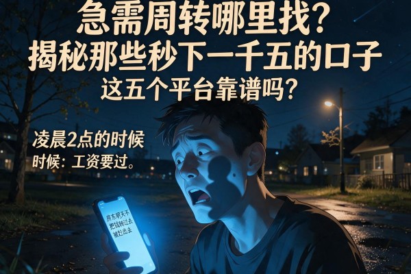 急需周转哪里找？揭秘那些秒下一千五的口子，这五个平台靠谱吗？