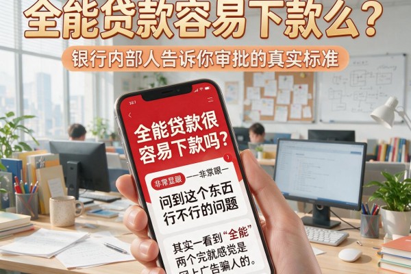 全能贷款容易下款么？银行内部人告诉你审批的真实标准