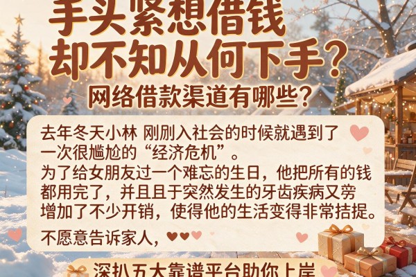 手头紧想借钱却不知从何下手？网络借款渠道有哪些？深扒五大靠谱平台助你上岸