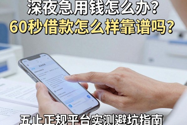 深夜急用钱怎么办？60秒借款怎么样靠谱吗？五大正规平台实测避坑指南