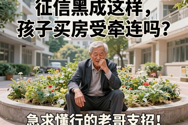 征信黑成这样，孩子买房受牵连吗？急求懂行的老哥支招！