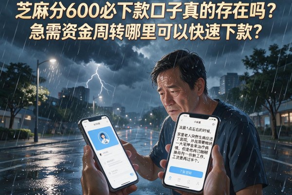 芝麻分600必下款口子真的存在吗？急需资金周转哪里可以快速下款？