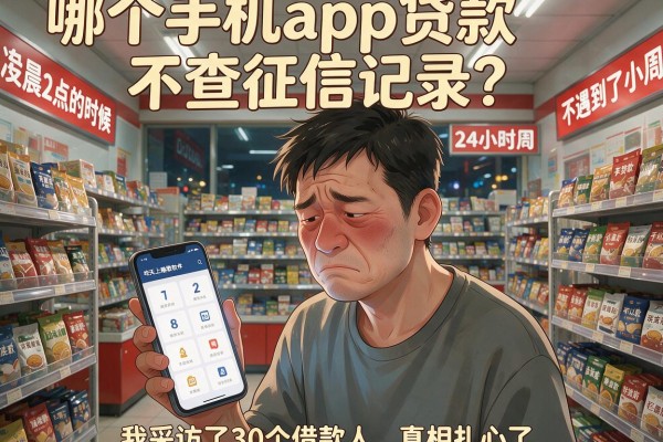 哪个手机app贷款不查征信记录？我采访了30个借款人，真相扎心了