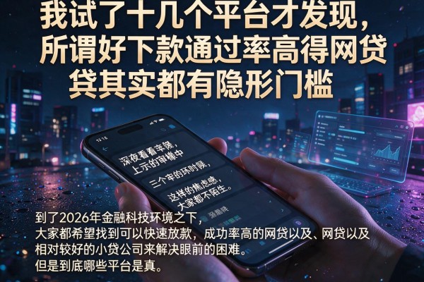 我试了十几个平台才发现，所谓好下款通过率高得网贷其实都有隐形门槛