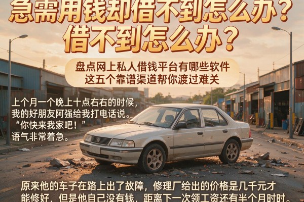 急需用钱却借不到怎么办？盘点网上私人借钱平台有哪些软件，这五个靠谱渠道帮你渡过难关