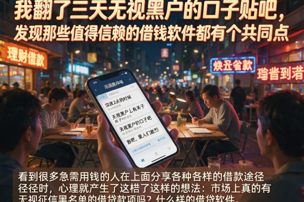 我翻了三天无视黑户的口子贴吧，发现那些值得信赖的借钱软件都有个共同点
