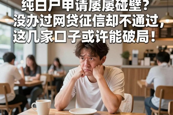 纯白户申请屡屡碰壁？没办过网贷征信却不通过，这几家口子或许能破局！