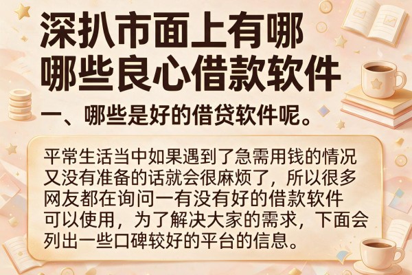 深扒市面上有哪些良心借款软件，这几个渠道门槛并不高