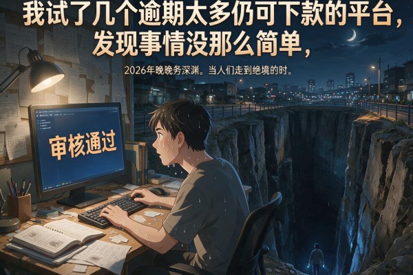 我试了几个逾期太多仍可下款的平台，发现事情没那么简单
