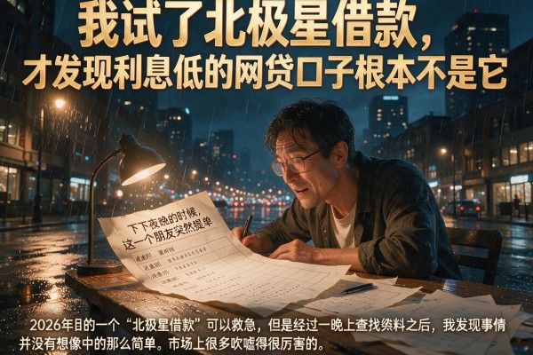 我试了北极星借款，才发现利息低的网贷口子根本不是它