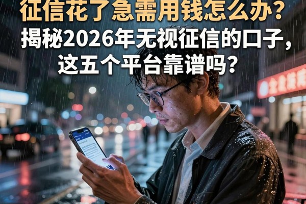 征信花了急需用钱怎么办？揭秘2026年无视征信的口子，这五个平台靠谱吗？
