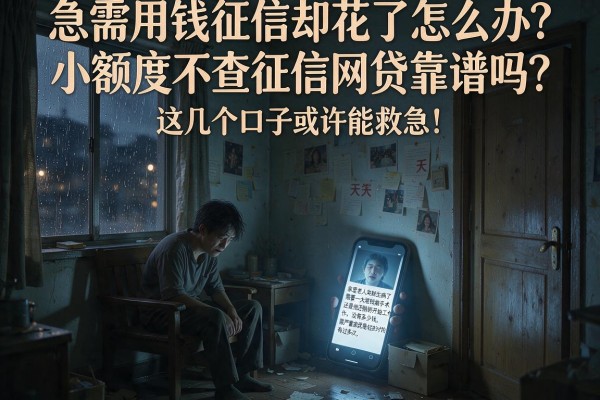 急需用钱征信却花了怎么办？小额度不查征信网贷靠谱吗？这几个口子或许能救急！