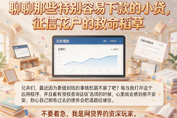 聊聊那些特别容易下款的小贷，征信花户的救命稻草