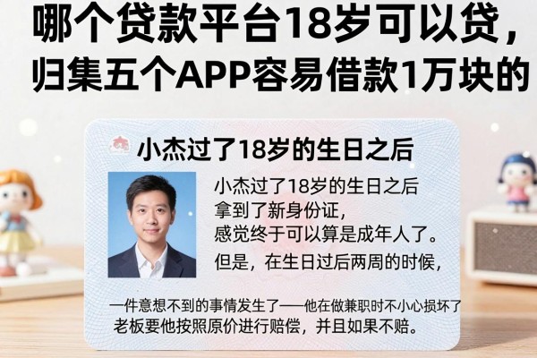 哪个贷款平台18岁可以贷，归集五个APP容易借款1万块的软件