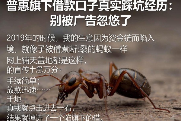 普惠旗下借款口子真实踩坑经历：别被广告忽悠了
