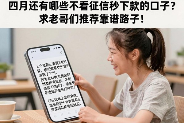 四月还有哪些不看征信秒下款的口子？求老哥们推荐靠谱路子！