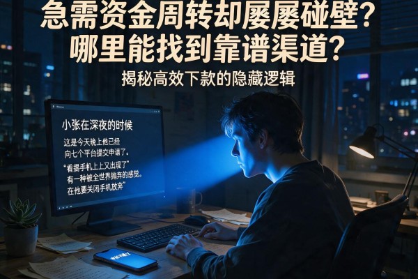 急需资金周转却屡屡碰壁？哪里能找到靠谱渠道？揭秘高效下款的隐藏逻辑