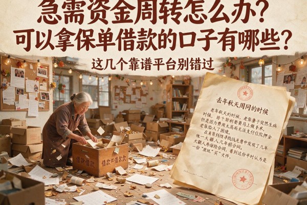 急需资金周转怎么办？可以拿保单借款的口子有哪些？这几个靠谱平台别错过