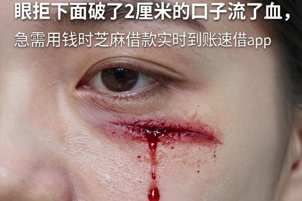 眼睛下面破了2厘米的口子流了血，急需用钱时芝麻借款实时到账速借app真的能救命吗