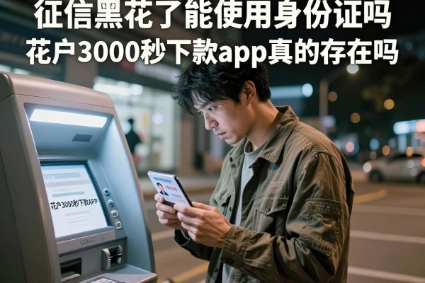 征信黑花了能使用身份证吗，花户3000秒下款app真的存在吗