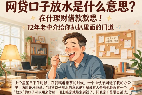 网贷口子放水是什么意思？12年老中介给你扒扒里面的门道