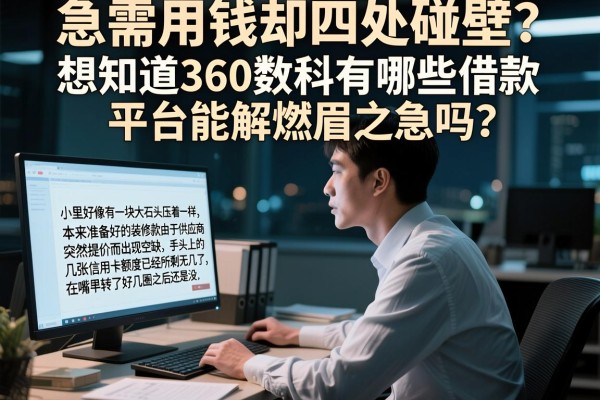 急需用钱却四处碰壁？想知道360数科有哪些借款平台能解燃眉之急吗？